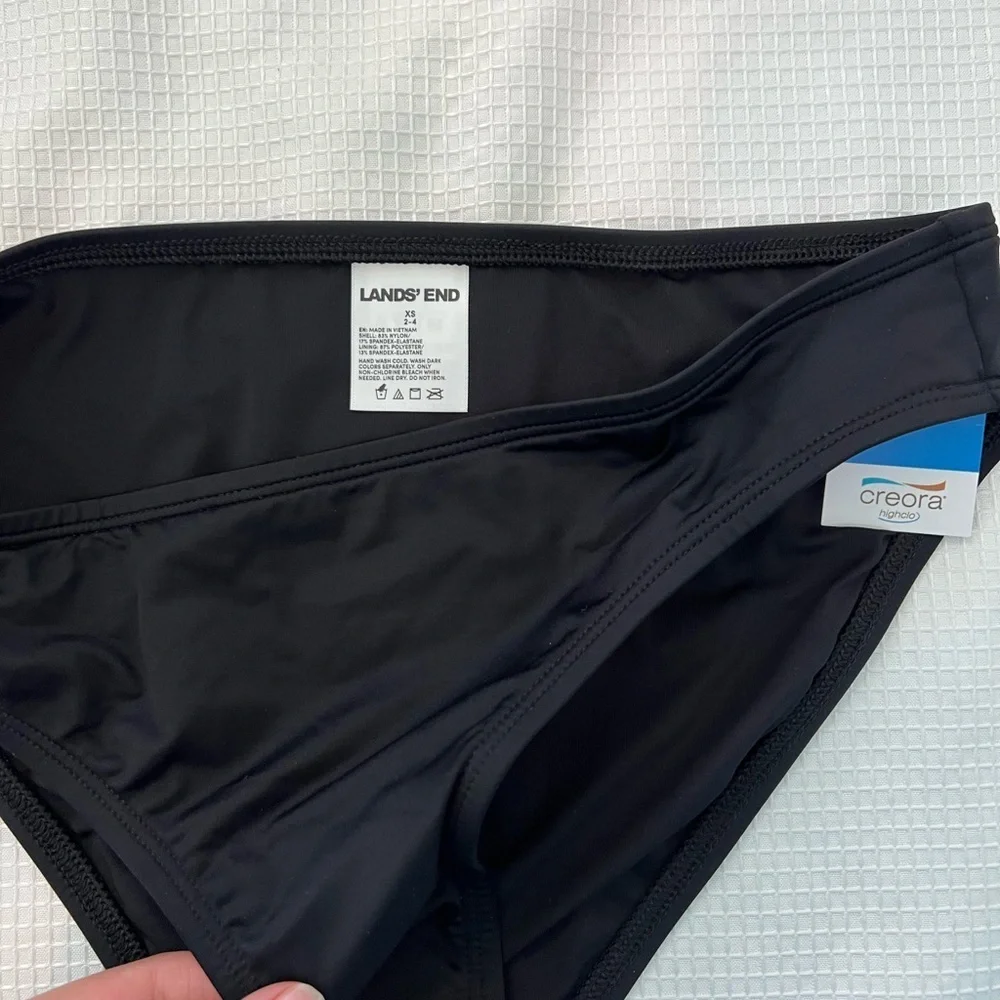 Lands’ End Tugless 3 Pairs of Bikini Bottoms Bundle Resort Wear Mix + Match